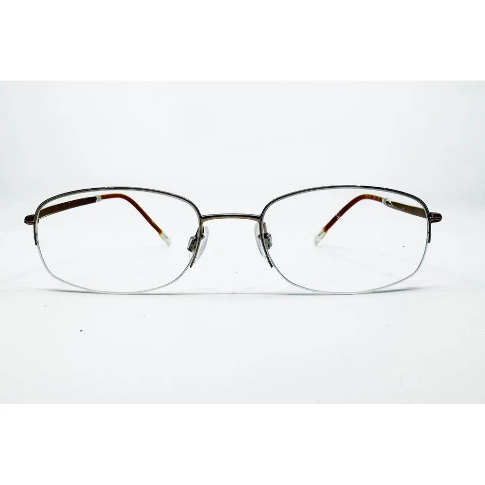 Gloria Vanderbilt Eyeglasses Womens Brown Semi Rimless Theta 10 234 140